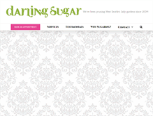 Tablet Screenshot of darlingskincare.com